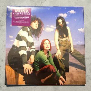 MUNA Saves The World Raspberries & Cream Vinyl LP Indie Pop Record